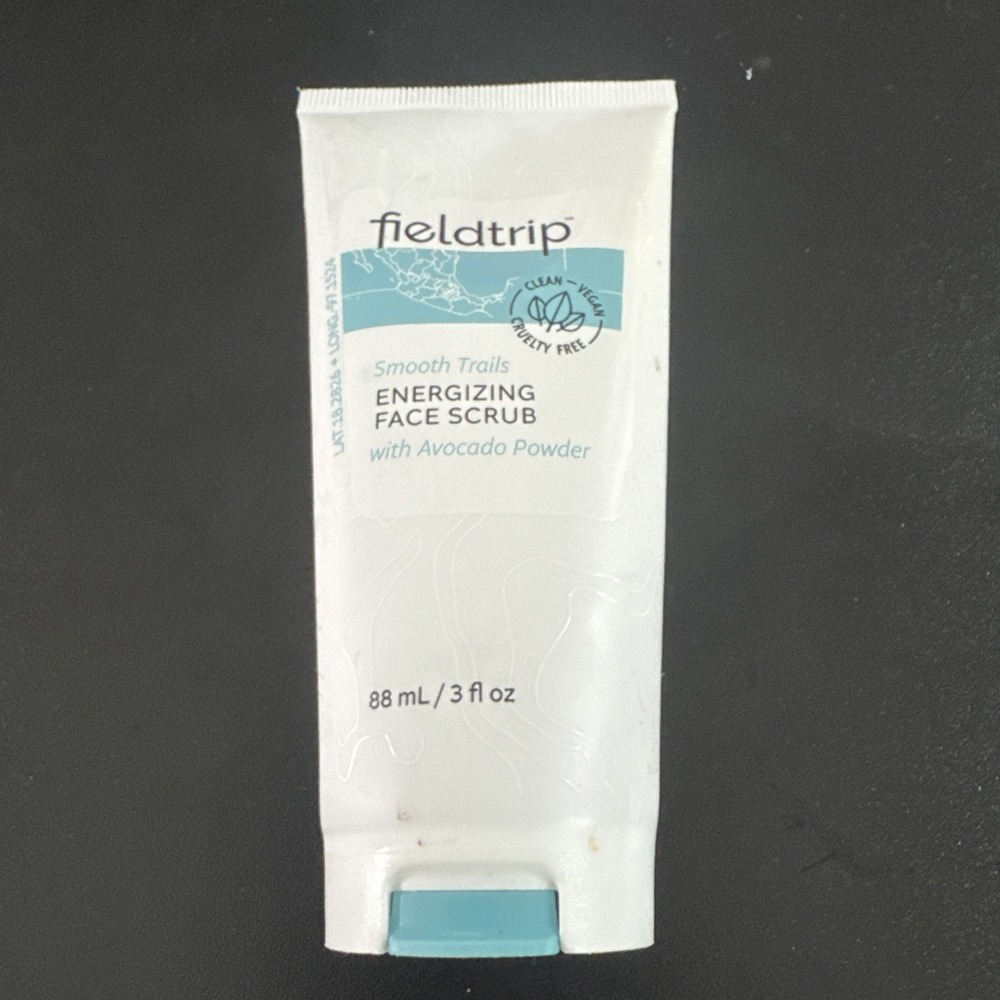 Fieldtrip Energizing Face Scrub Smooth Trails Avocado Powder‎ 3 oz Vegan Clean